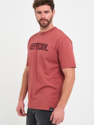 Kenvelo - Tricou barbat cu imprimeu texturat si logo - Img 6