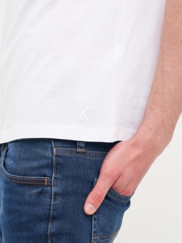 Kenvelo - Tricou barbat deculoare uniforma cu logo - Img 2