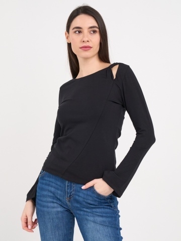 Kenvelo - Tricou dama cu maneca lunga si detalii