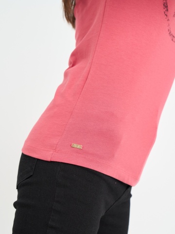 Kenvelo - Tricou dama cu maneca lunga si imprimeu logo - Img 2