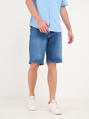 Lee Cooper - Bermude barbat din denim cu aspect usor decolorat - Img 7