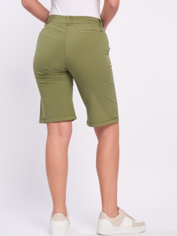 Lee Cooper - Bermude dama de culoare uniforma cu buzunare oblice - Img 6