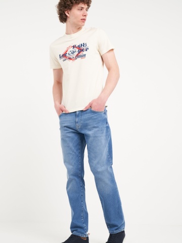 Lee Cooper - Blugi barbat regular cu aspect decolorat - Img 7