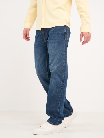 Lee Cooper - Blugi barbat regular cu aspect usor decolorat