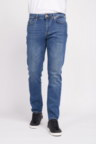 Lee Cooper - Blugi barbat slim cu aspect usor decolorat