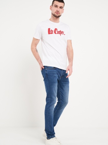 Lee Cooper - Blugi barbat slim cu aspect usor decolorat - Img 4