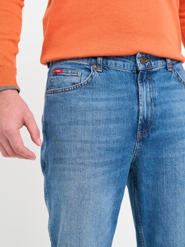 Lee Cooper - Blugi barbat super slim cu aspect decolorat - Img 5