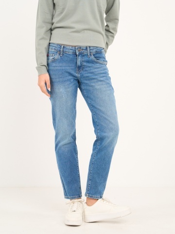 Lee Cooper - Blugi dama boyfriend cu aspect decolorat