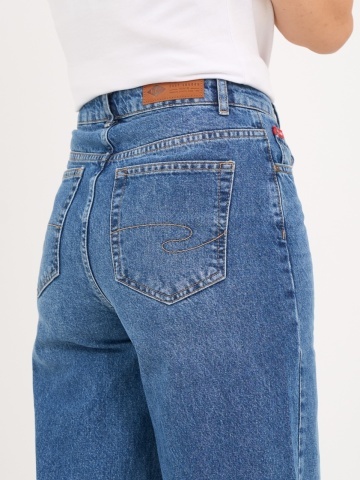Lee Cooper - Blugi dama wide cu aspect usor decolorat - Img 3