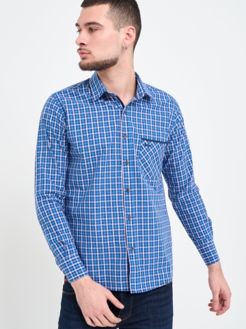 Lee Cooper - Camasa barbat cu model in carouri si buzunar