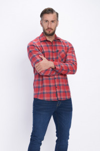 Lee Cooper - Camasa barbat cu model in carouri si logo atasat