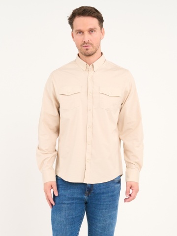 Lee Cooper - Camasa barbat maneca lunga de culoare uniforma