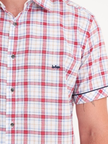 Lee Cooper - Camasa barbat maneca scurta cu model in carouri - Img 2