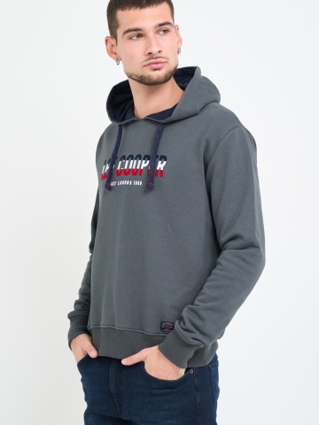 Lee Cooper - Hanorac barbat cu gluga si logo aplicat - Img 11
