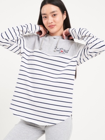 Lee Cooper - Hanorac dama cu dungi si detalii