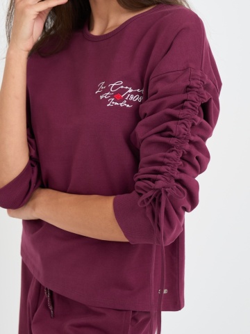 Lee Cooper - Hanorac dama cu logo aplicat - Img 4
