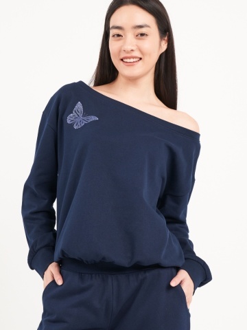 Lee Cooper - Hanorac dama de culoare uniforma cu detalii