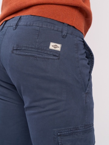 Lee Cooper - Pantaloni barbat cargo de culoare uniforma - Img 2