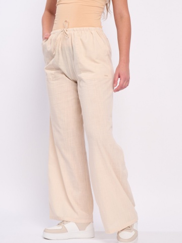 Lee Cooper - Pantaloni dama de culoare uniforma cu buzunare - Img 2
