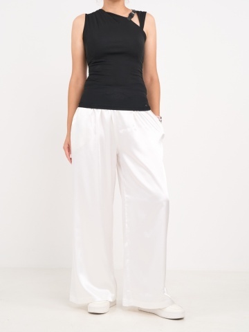 Lee Cooper - Pantaloni lungi dama cu buzunare de culoare uniforma