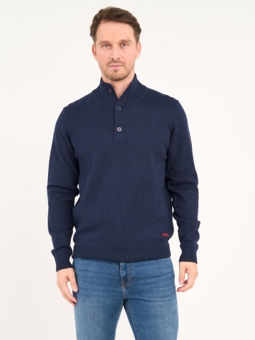 Lee Cooper - Pulover barbat cu maneca lunga si nasturi