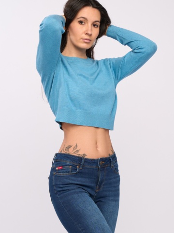 Lee Cooper - Pulover dama maneca lunga culoare uniforma - Img 6