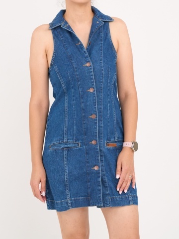 Lee Cooper - Rochie dama denim cu nasturi - Img 6
