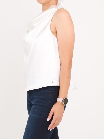 Lee Cooper - Top dama de culoare uniforma cu aspect satinat - Img 5