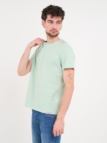 Lee Cooper - Tricou barbat cu detalii si nasturi - Img 3