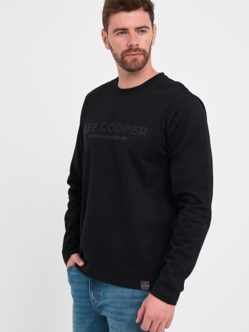 Lee Cooper - Tricou barbat cu maneca lunga cu logo - Img 6