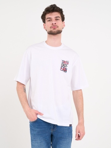 Lee Cooper - Tricou barbat cu maneca scurta si imprimeu grafic