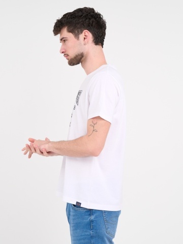 Lee Cooper - Tricou barbat de culoare uniforma cu imprimeu grafic - Img 3