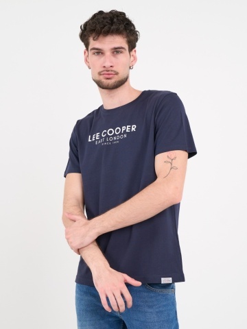 Lee Cooper - Tricou barbat de culoare uniforma cu imprimeu logo - Img 6