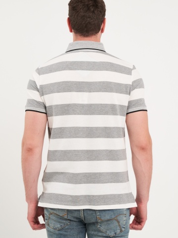 Lee Cooper - Tricou barbat polo cu dungi - Img 4
