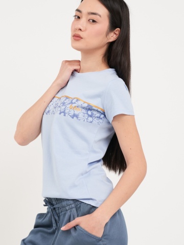 Lee Cooper - Tricou dama cu imprimeu floral cu logo - Img 6