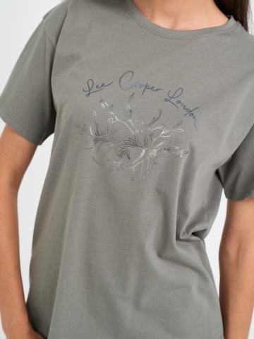 Lee Cooper - Tricou dama cu imprimeu logo - Img 4