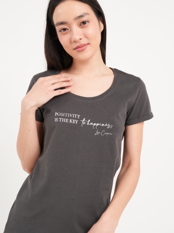 Lee Cooper - Tricou dama cu imprimeu texturat - Img 3