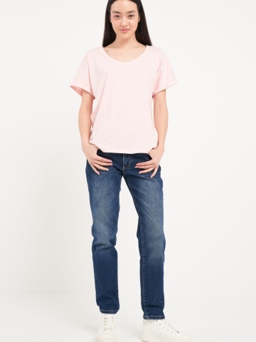 Lee Cooper - Tricou dama cu maneca scurta de culoare uniforma - Img 5