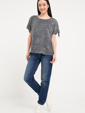 Lee Cooper - Tricou dama cu maneca scurta de culoare uniforma - Img 8