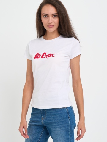 Lee Cooper - Tricou dama cu maneca scurta si logo aplicat - Img 5