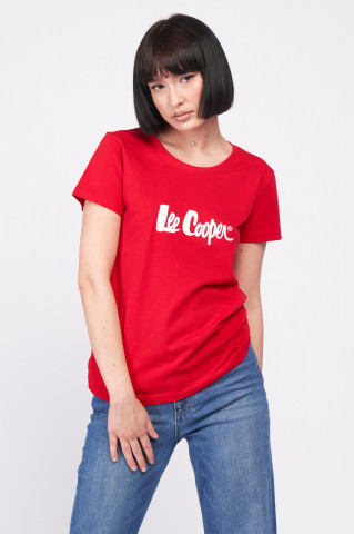 Lee Cooper - Tricou dama din bumbac cu logo aplicat