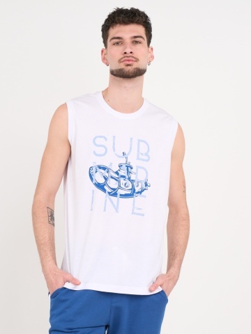 Lee Cooper - Tricou fara maneci cu imprimeu grafic