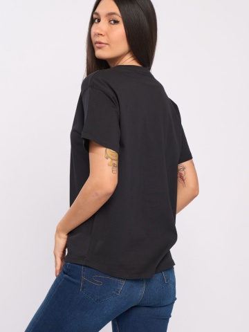 Lee Cooper - Tricou maneca scurta dama cu imprimeu text - Img 2
