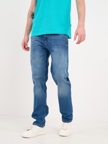 Timeout - Blugi barbat regular cu aspect decolorat