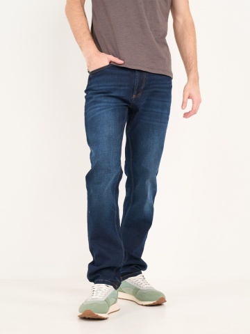 Timeout - Blugi barbat slim cu aspect decolorat