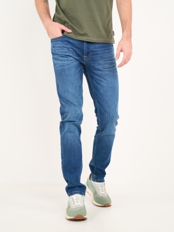 Timeout - Blugi barbat slim cu aspect decolorat