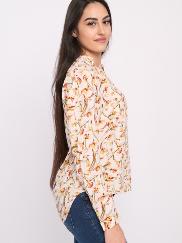 Timeout - Camasa dama maneca lunga cu model floral - Img 6