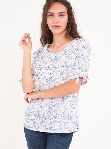 Timeout - Camasa dama maneca scurta cu imprimeu floral - Img 3