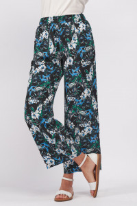 Timeout - Pantaloni dama cu imprimeu floral
