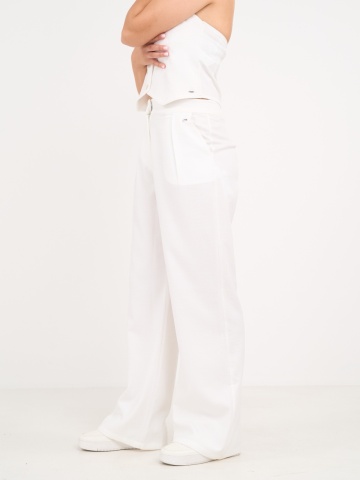 Timeout - Pantaloni lungi dama cu buzunare de culoare uniforma - Img 5